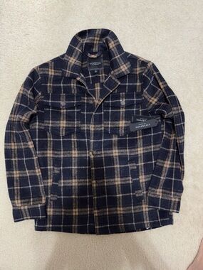 BRAND NEW Liverpool Los Angeles Mens Wool Shacket Overshirt jacket - Mens small